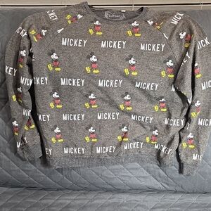 Disney Mickey Mouse Crewneck Sweatshirt - Gray